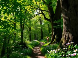 Whispers of Nature in a Serene Forest – free AI stock image