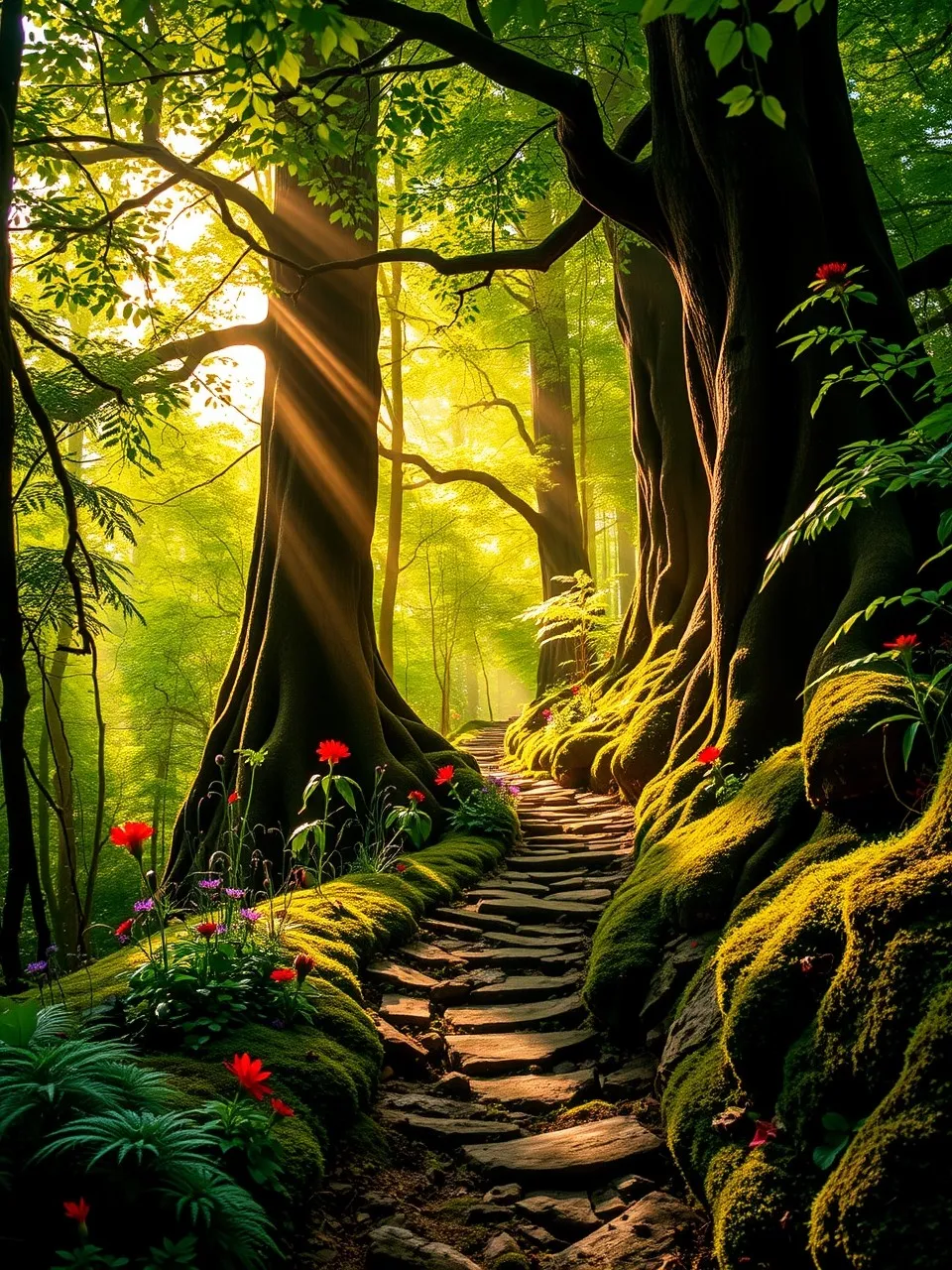 Whispers of Serenity in the Green Forest