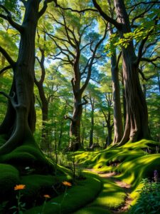 Whispers of the Enchanted Forest – free AI stock image