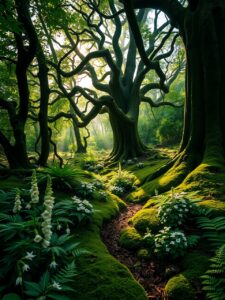 Whispers of the Enchanted Forest – free AI stock image