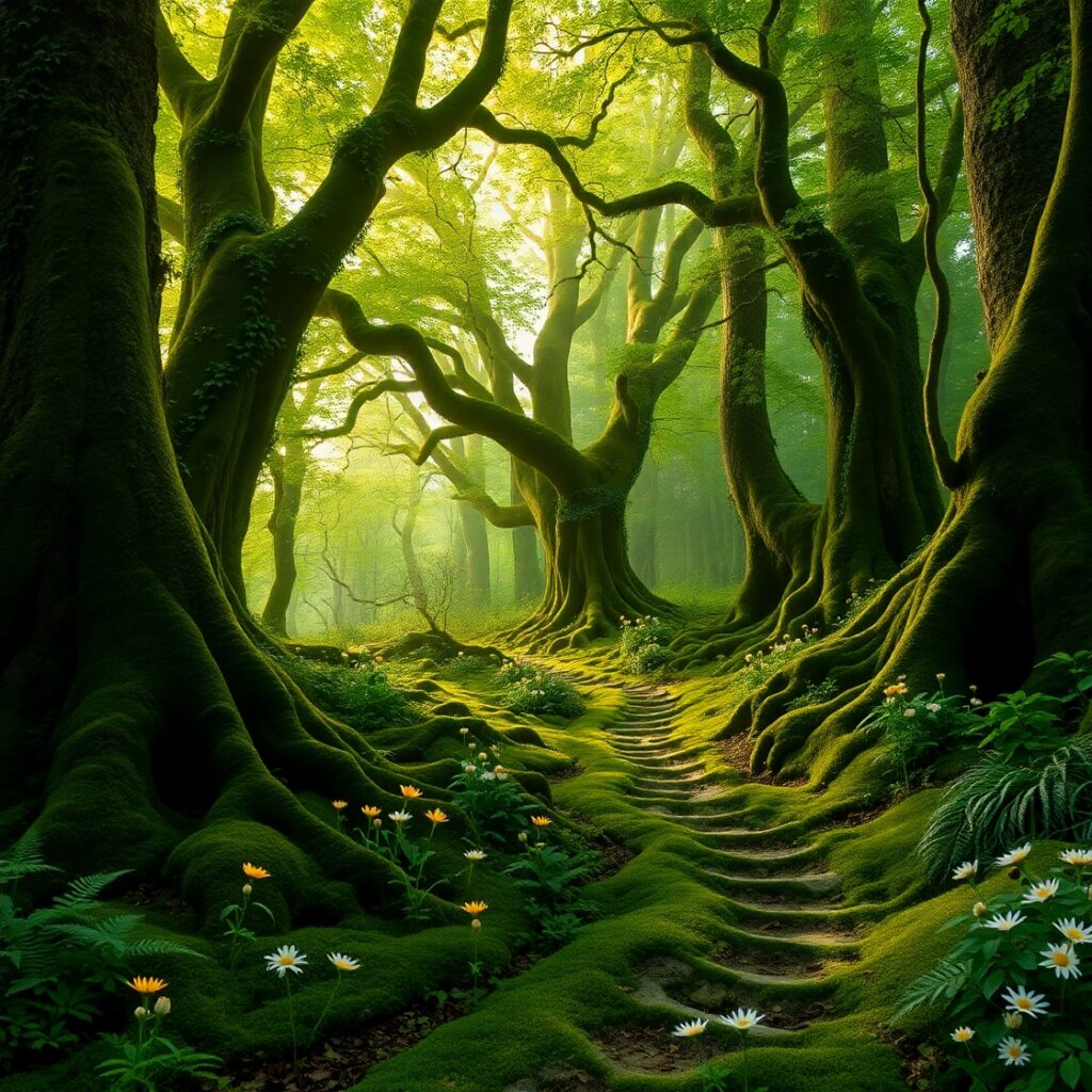 Whispers of the Enchanted Forest – free AI stock image