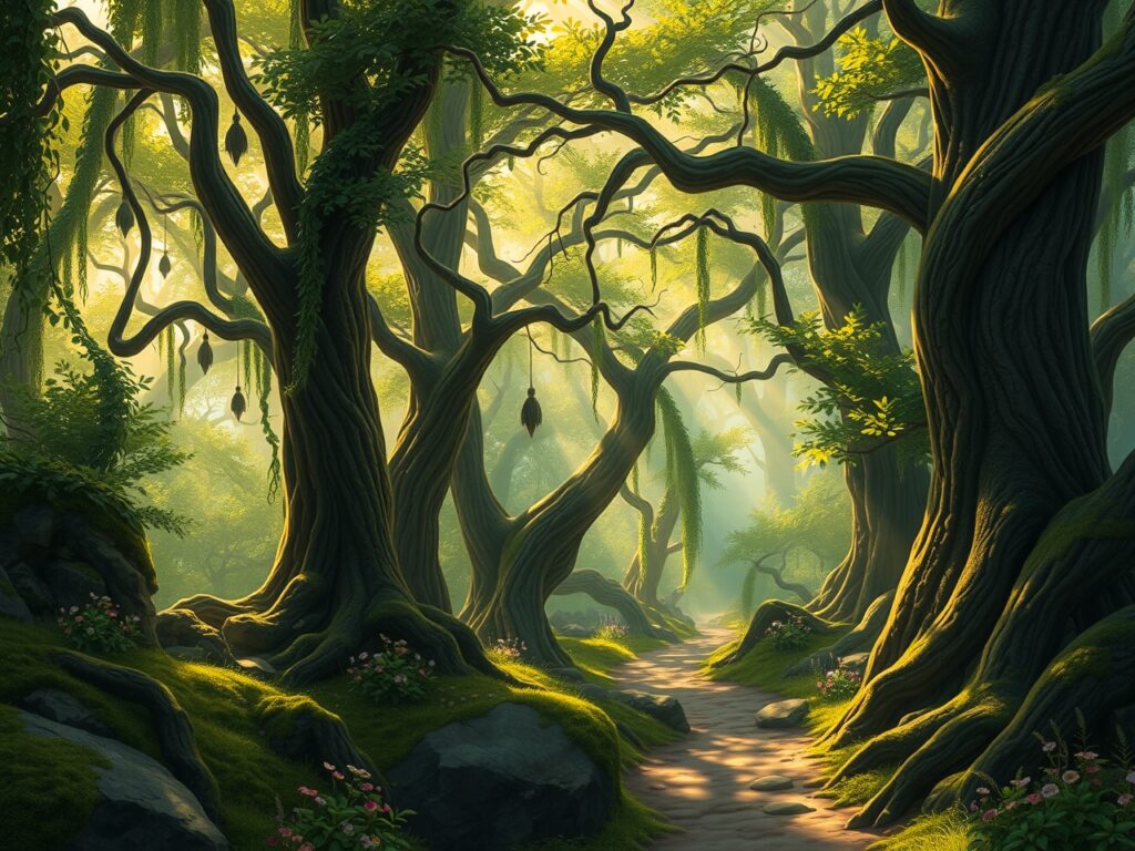 Whispers of the Enchanted Forest – free AI stock image