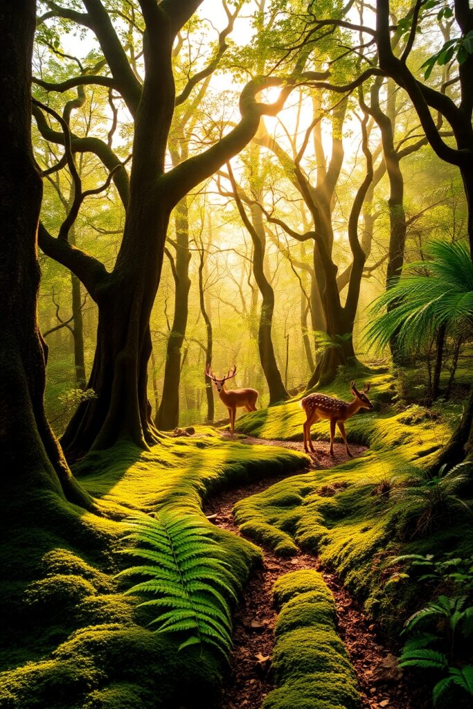Whispers of the Enchanted Forest – free AI stock image