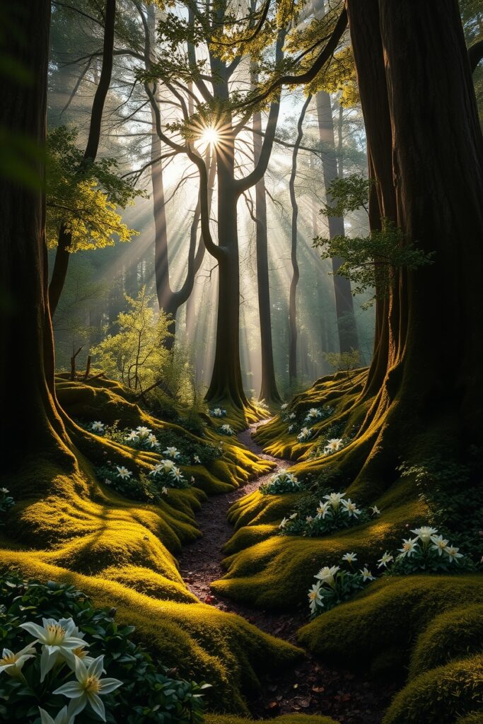 Whispers of the Enchanted Forest – free AI stock image