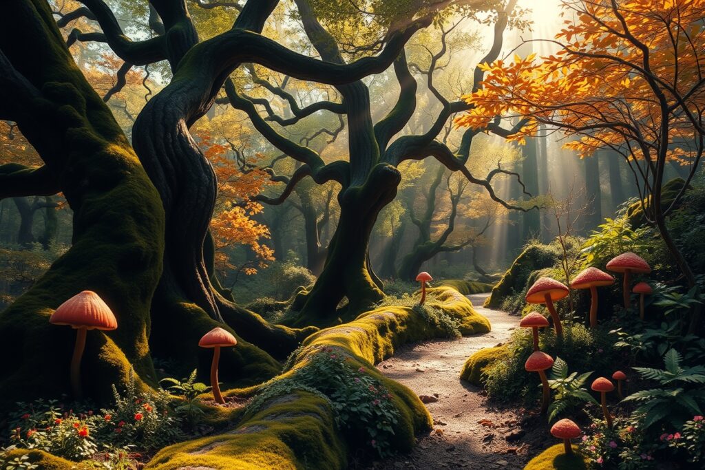 Whispers of the Enchanted Forest – free AI stock image