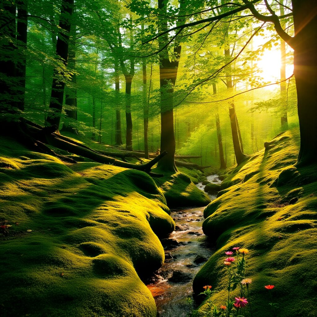 Whispers of the Enchanted Forest – free AI stock image