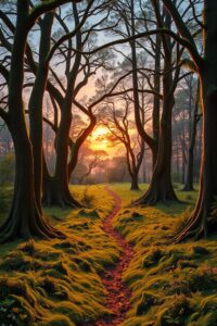 Whispers of the Forest at Dusk – free AI stock image