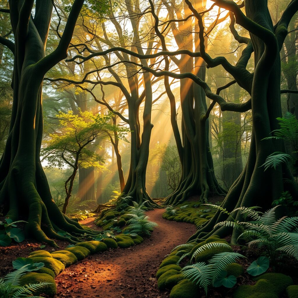Whispers of the Heart in the Forest – free AI stock image