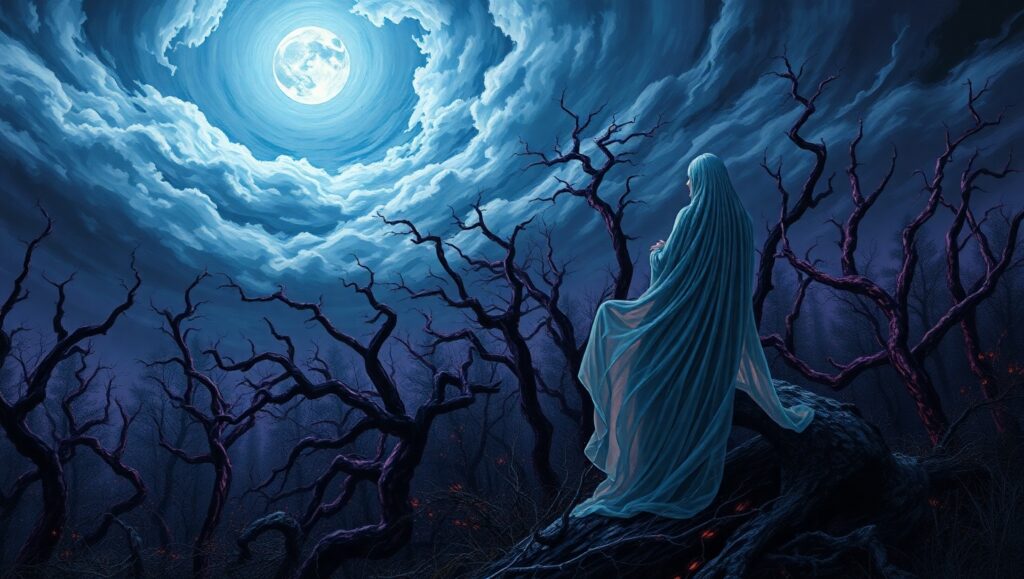 Whispers of the Stormy Forest – free AI stock image