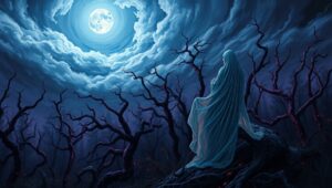 Whispers of the Stormy Forest – free AI stock image
