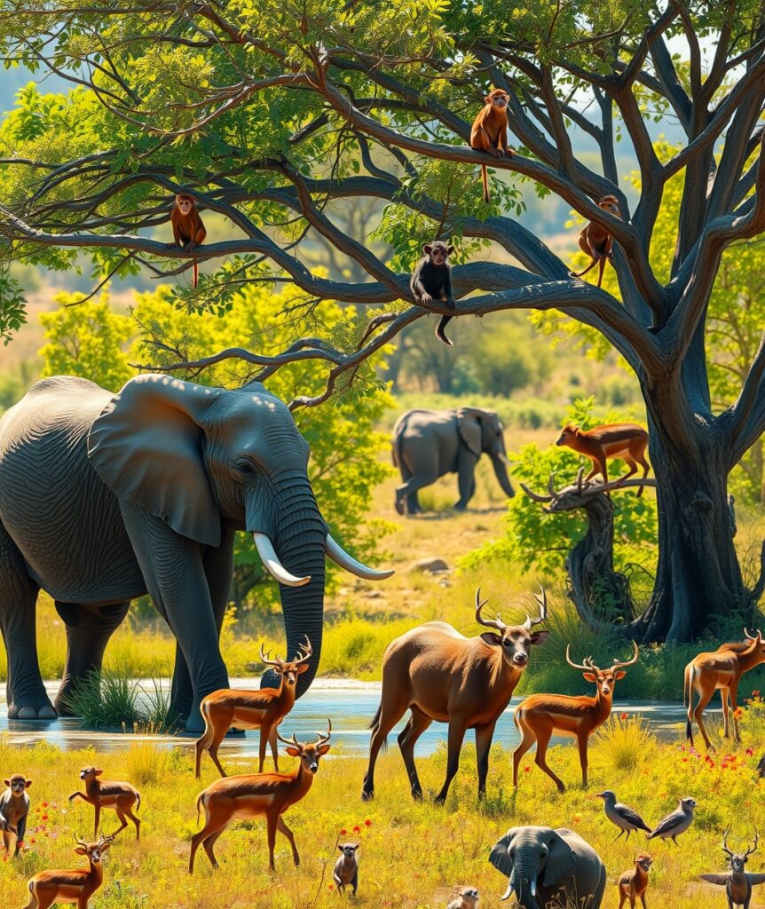 Wild Animals Roaming in Their Natural Habitat – free AI stock image