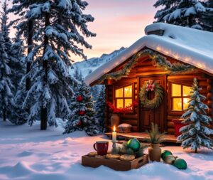 Winter Wonderland Holiday Celebration – free AI stock image
