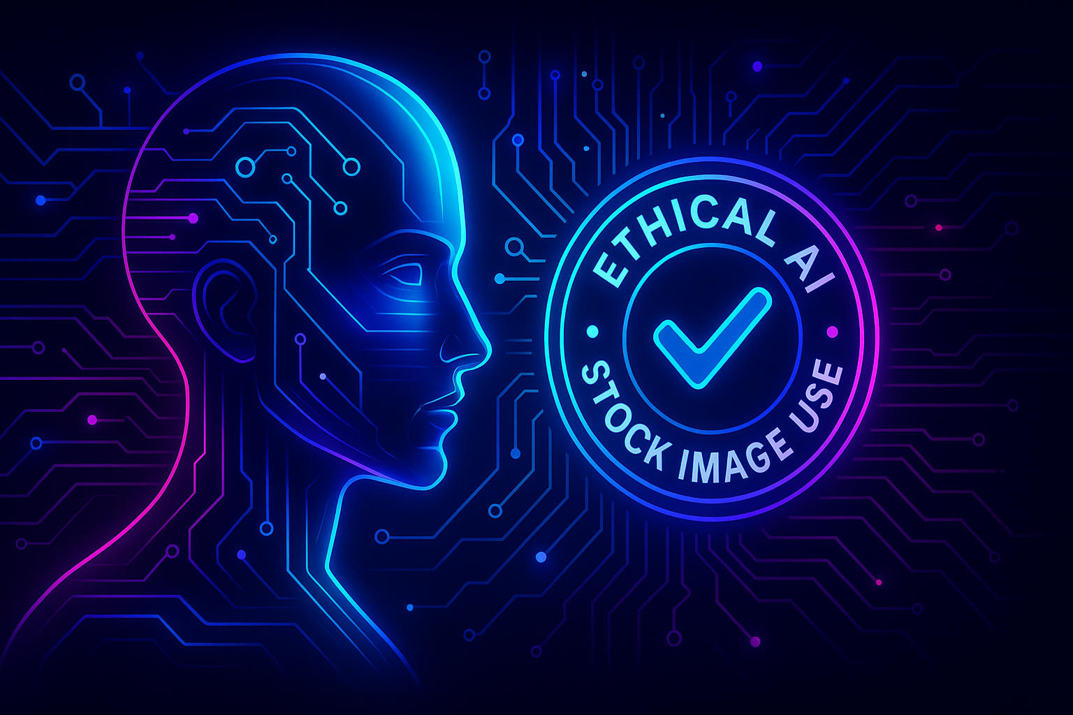 Illustration of AI ethics