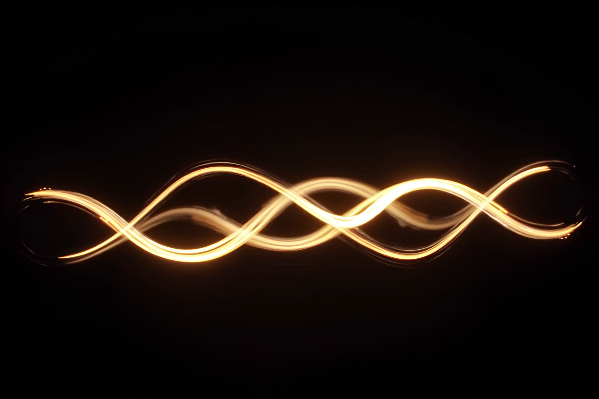 Dynamic Light Trails in Minimalistic Design – free AI stock image