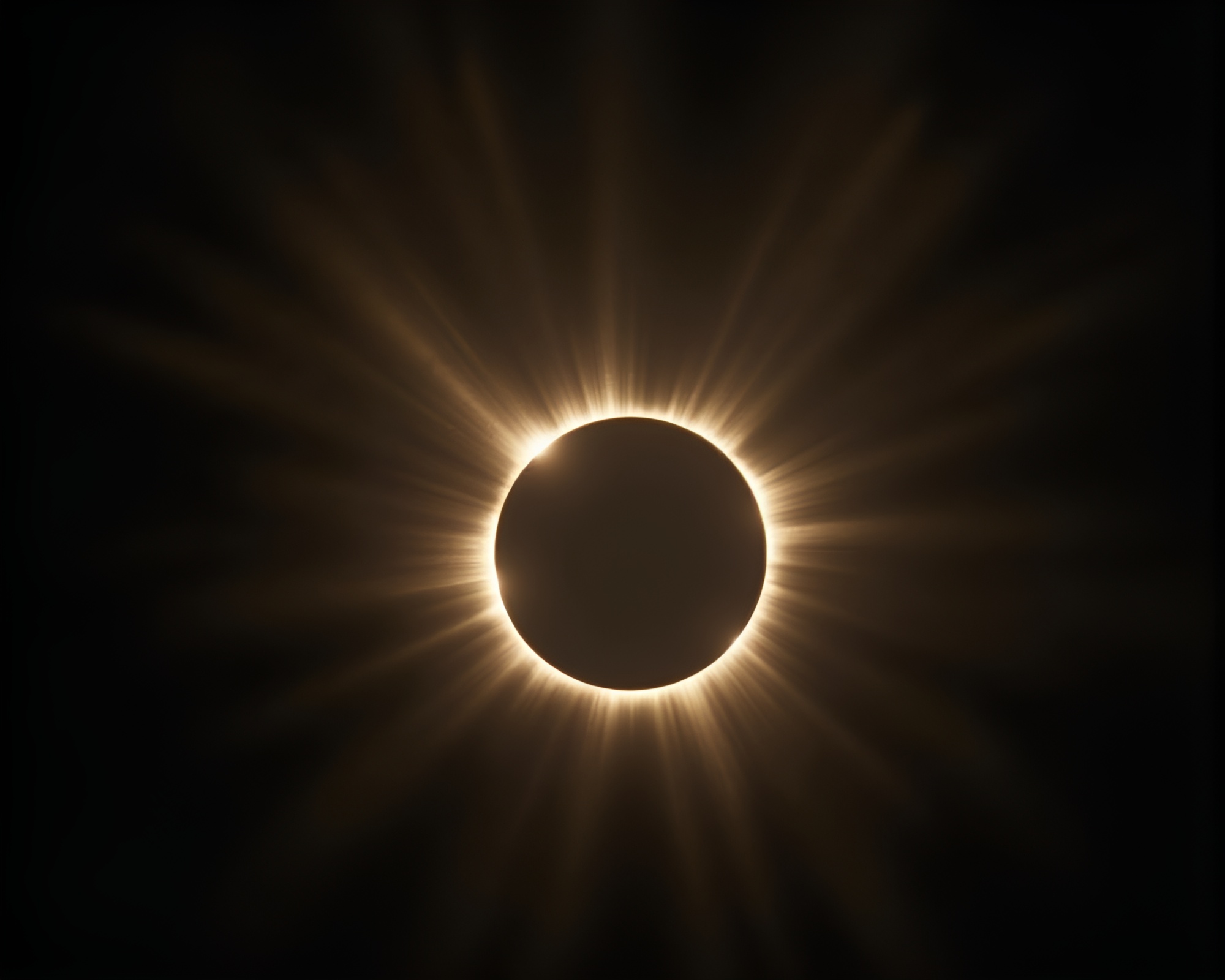 Captivating Solar Eclipse in Noir Setting – free AI stock image