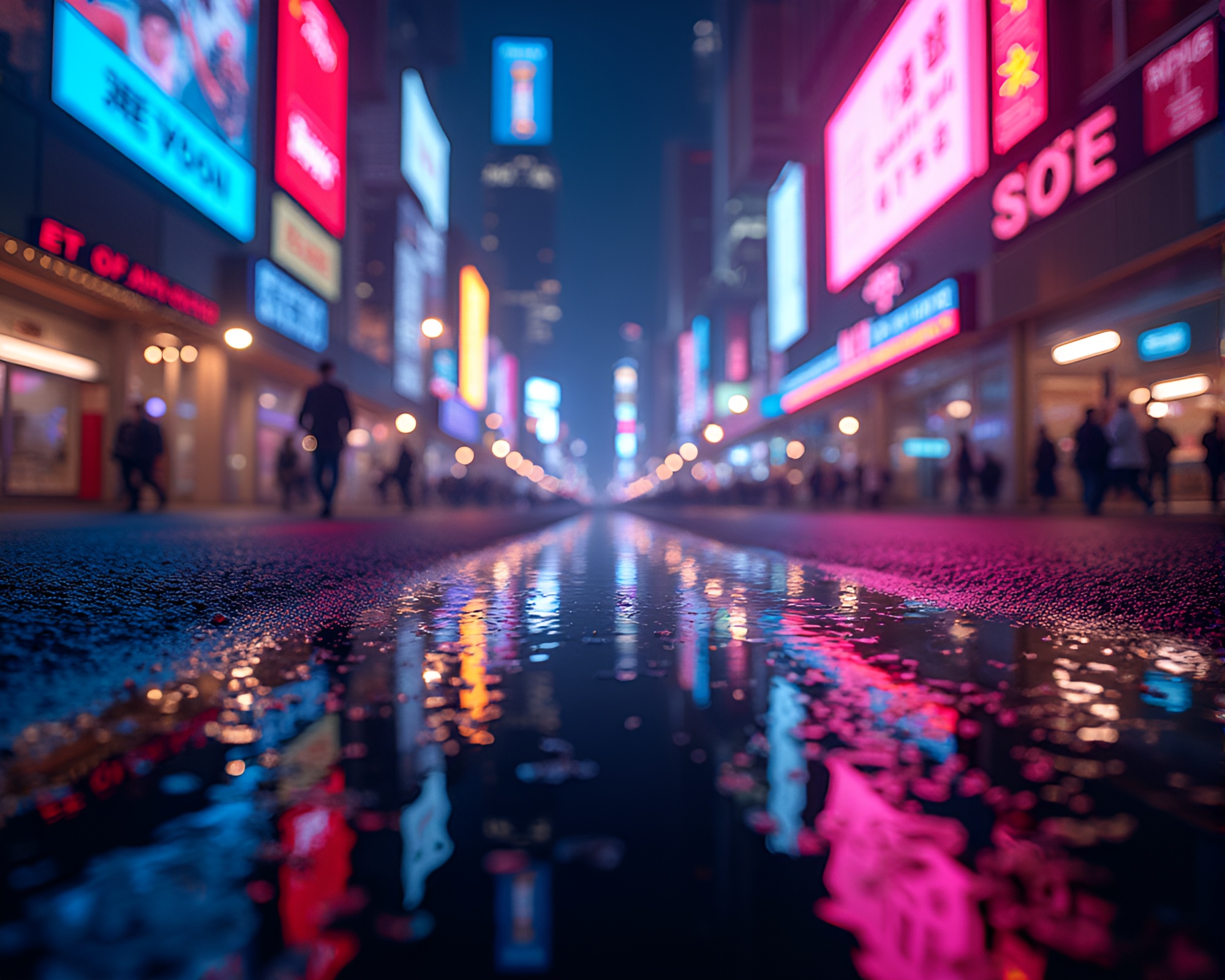 Vibrant Cityscape Reflecting on Mirrored Horizon – free AI stock image
