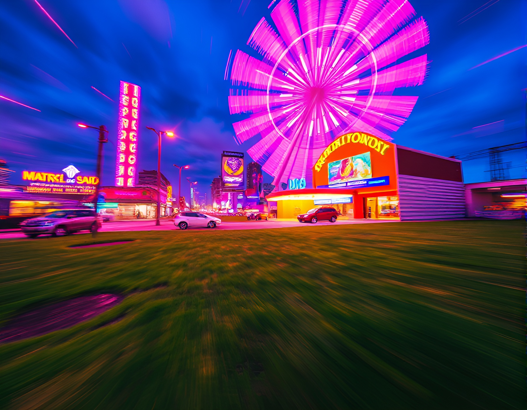 Vibrant Galvanizing Scene in Pop Art Time-lapse – free AI stock image