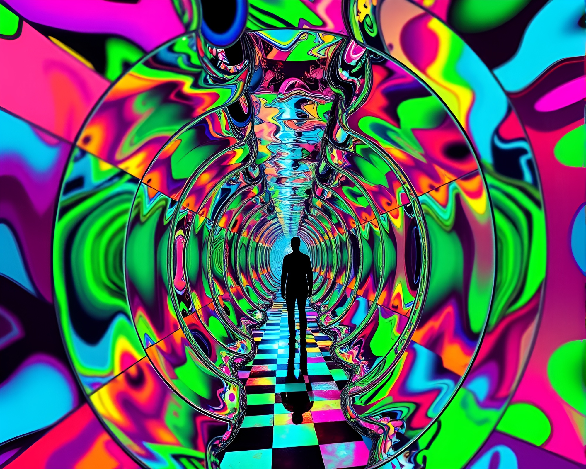 Mysterious Cosmic String Tapestry – free AI stock image