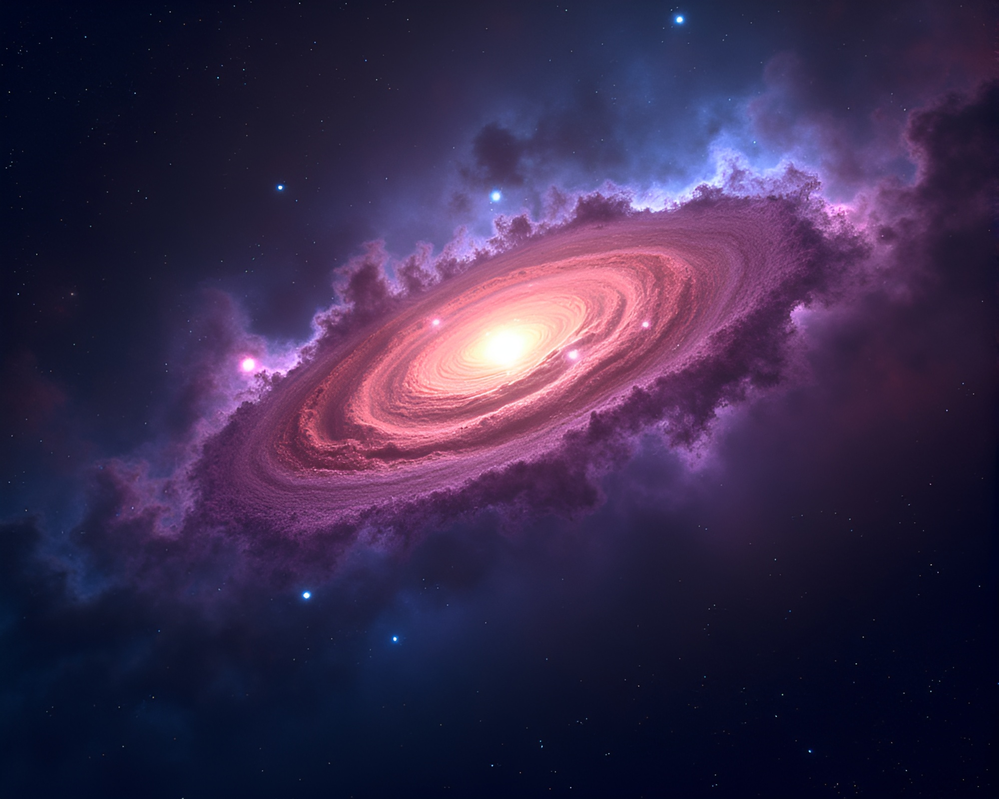 Vibrant Cosmic Nebula Inspires Creative Energy Burst – free AI stock image