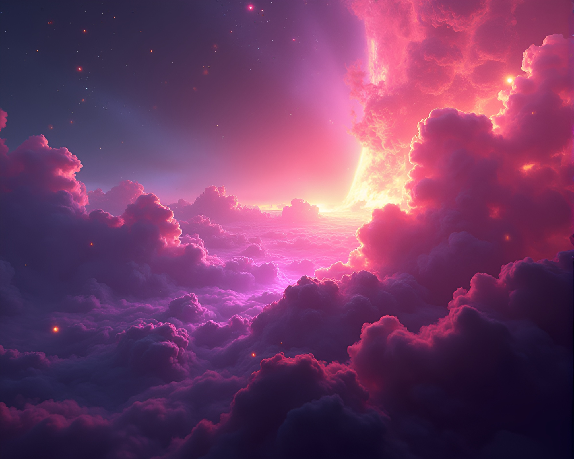 Spectral Battlefield with Vibrant Energies and Intense Colors – free AI stock image