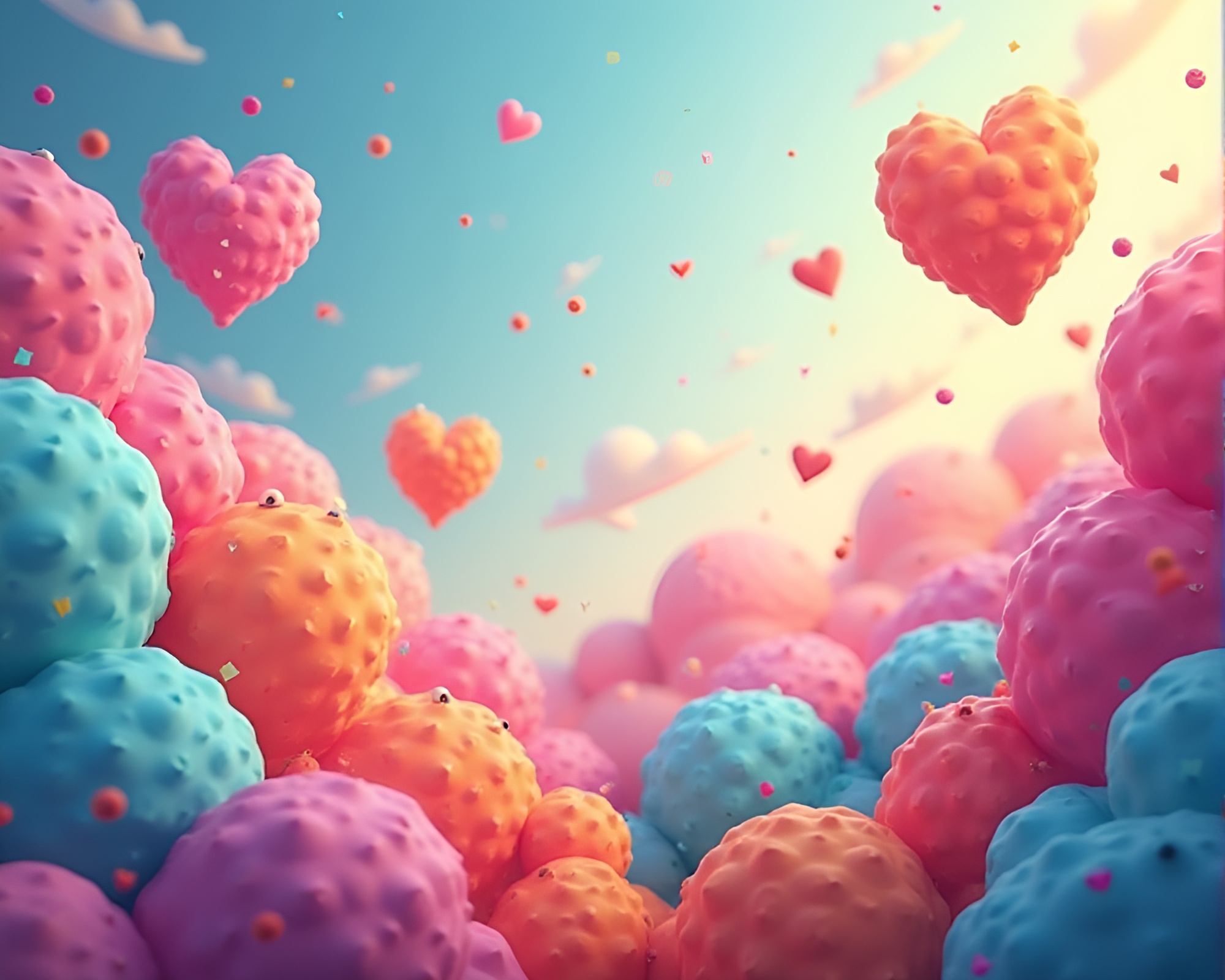 Whimsical Floating Geometric Game Concepts Spark Joy – free AI stock image