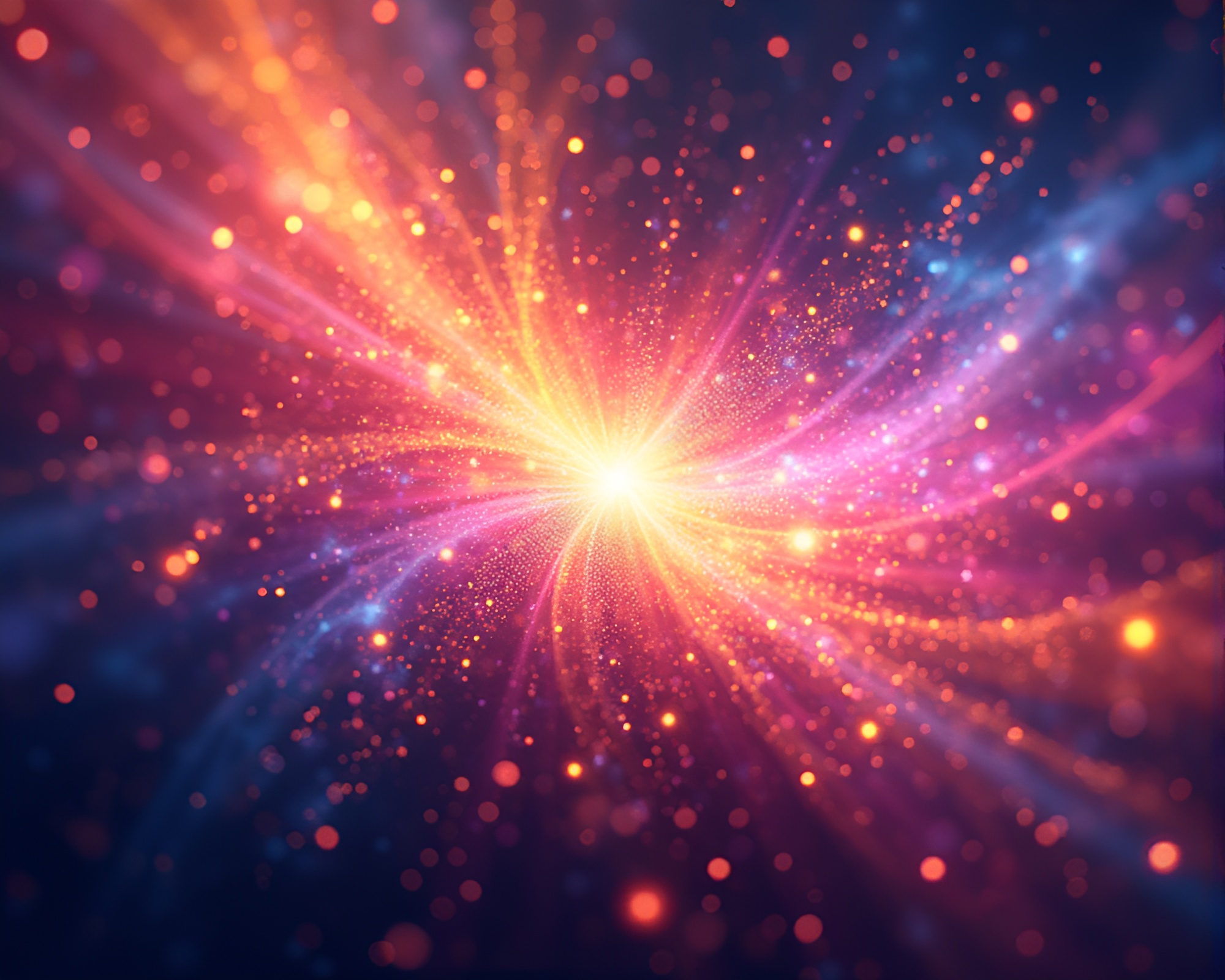 Joyous Reflections: Colorful Abstract Illustration Sparkling with Vibrancy – free AI stock image