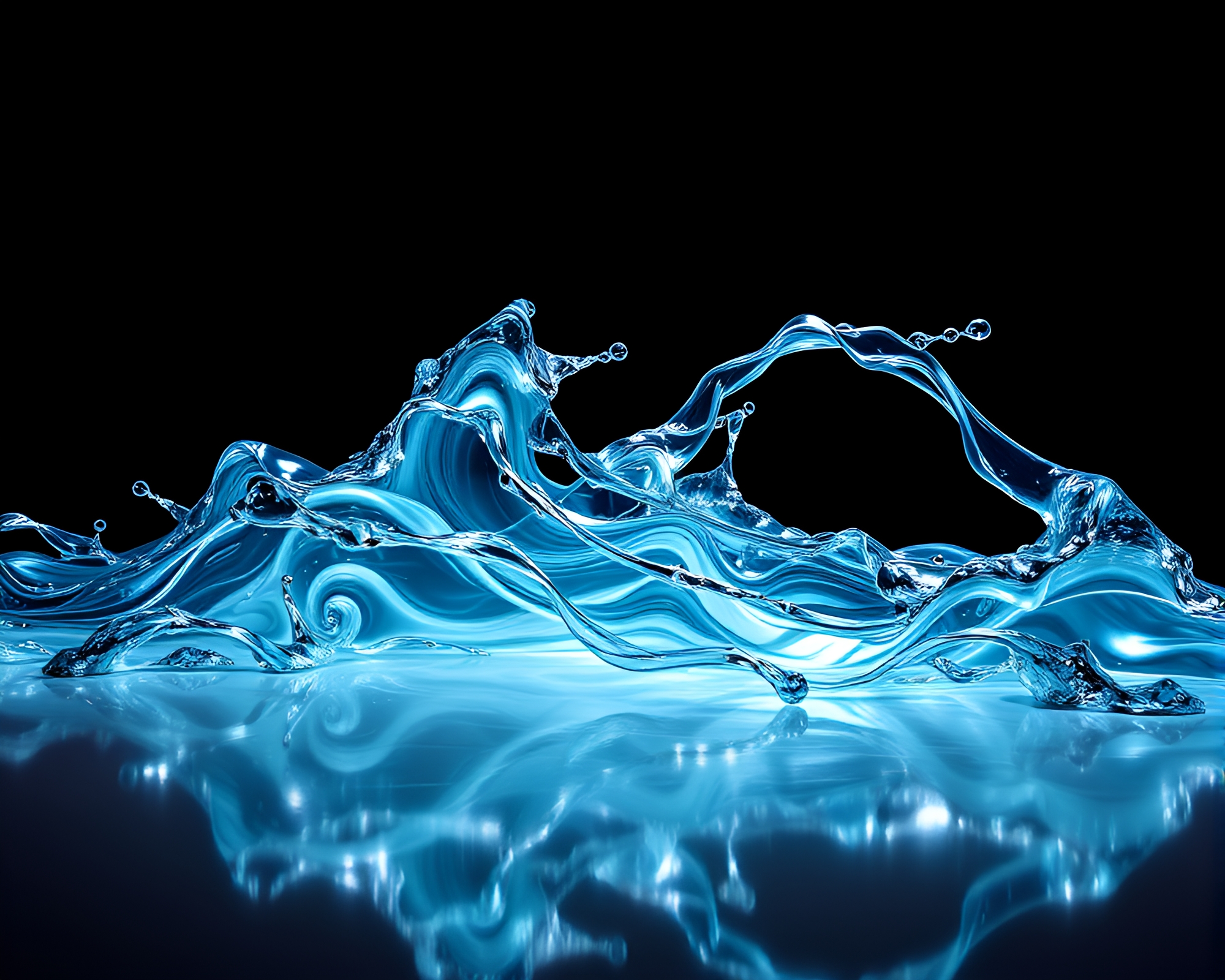 Mesmerizing Kinetic Sculpture of Liquid Mercury Flow – free AI stock image