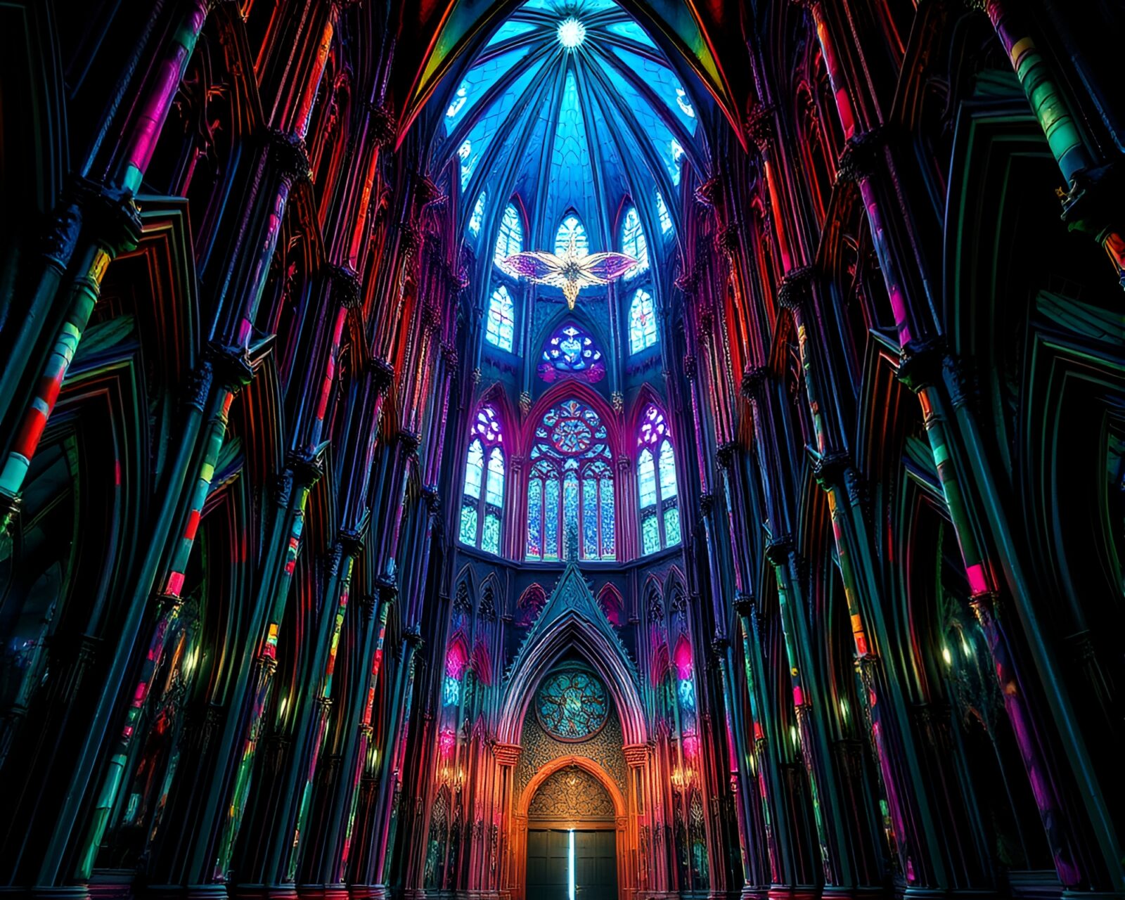 Ethereal digital painting showcasing vibrant colors and intricate details
