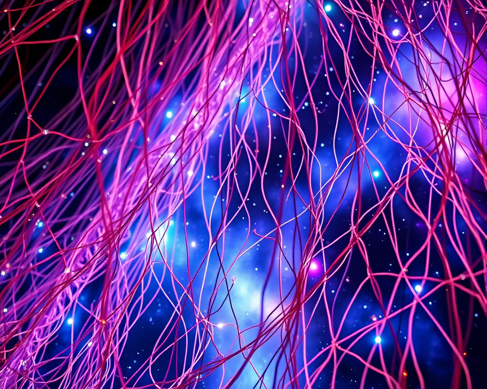 Celestial Cosmic Tapestry in Vibrant Stained Glass Colors – free AI stock image