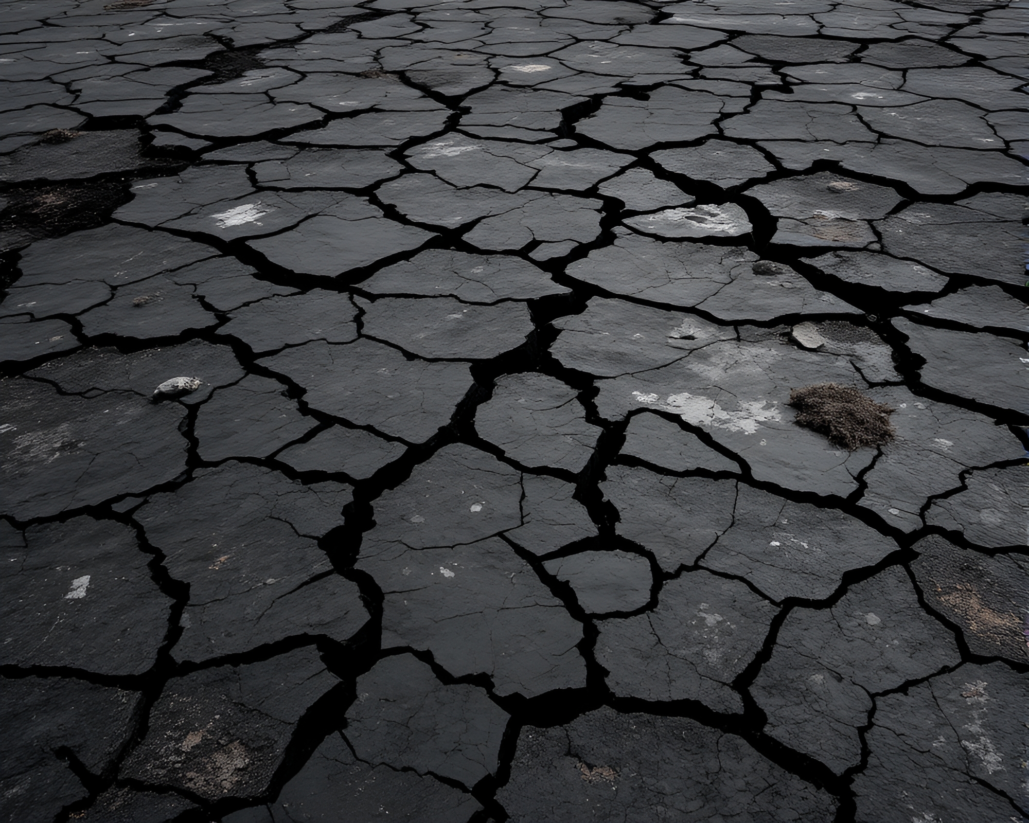Shimmering Obsidian Landscape: Abstract Tension – free AI stock image