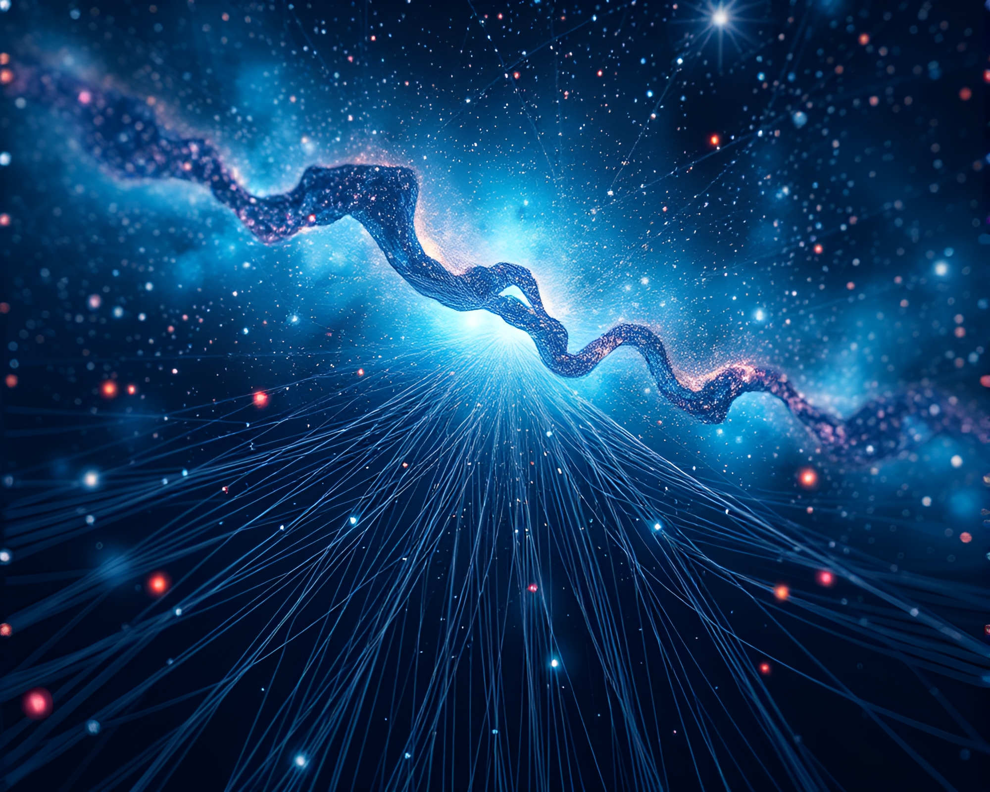 Cosmic String Tapestry: A Minimalist Masterpiece – free AI stock image