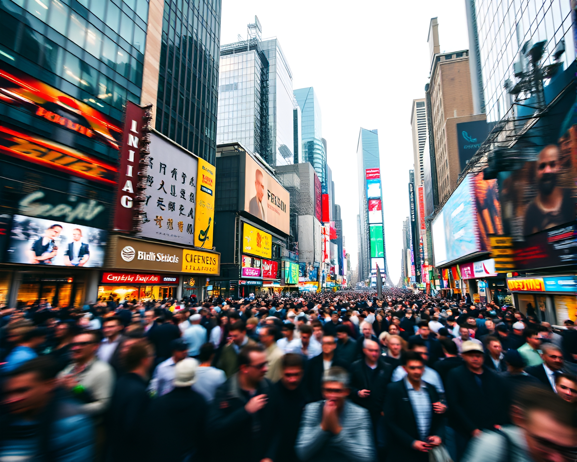 Vibrant Urban Cityscape Time-Lapse: Dynamic Energy Captured – free AI stock image