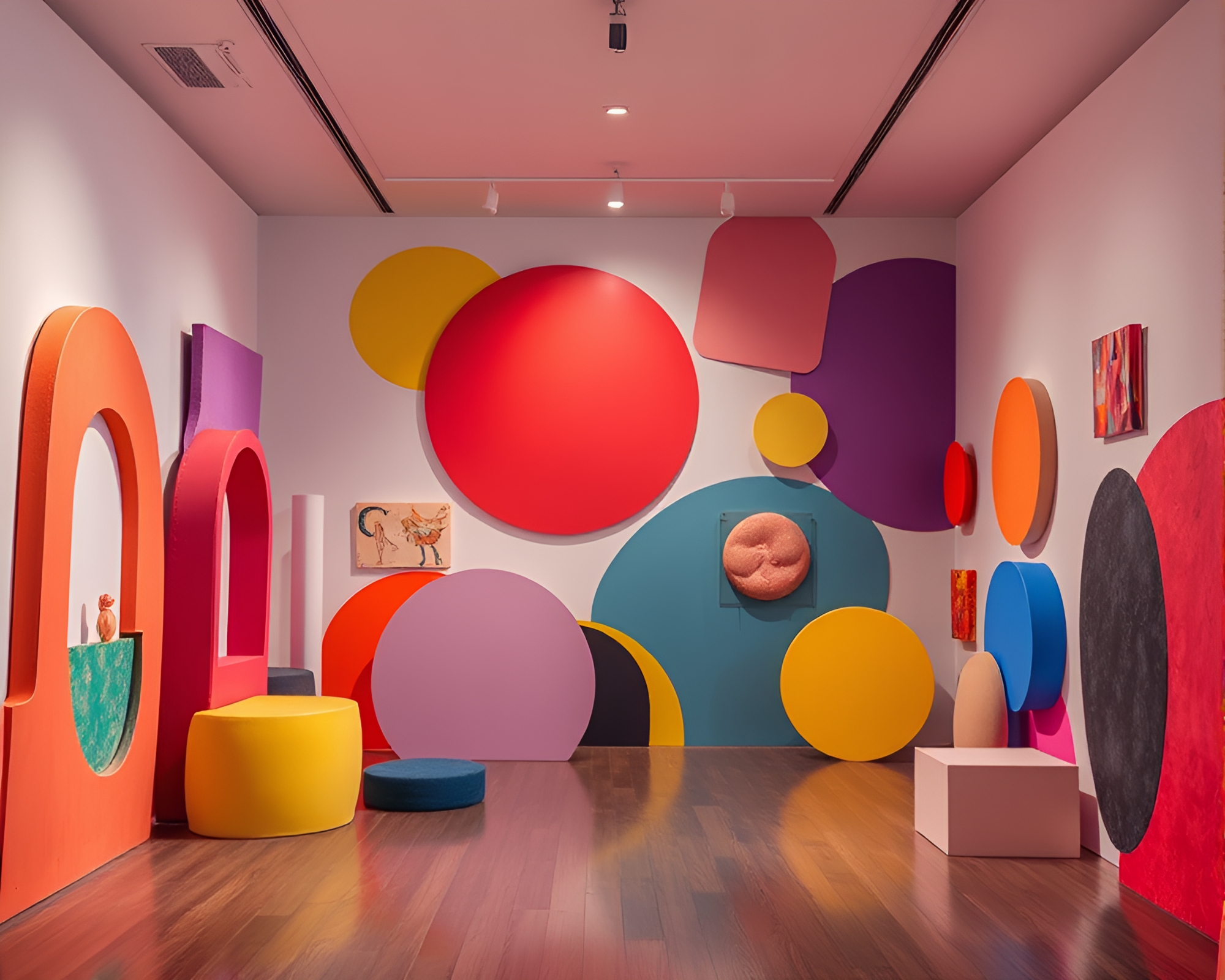 Contemporary Memory Palace Installation Evoking Nostalgia and Introspection – free AI stock image