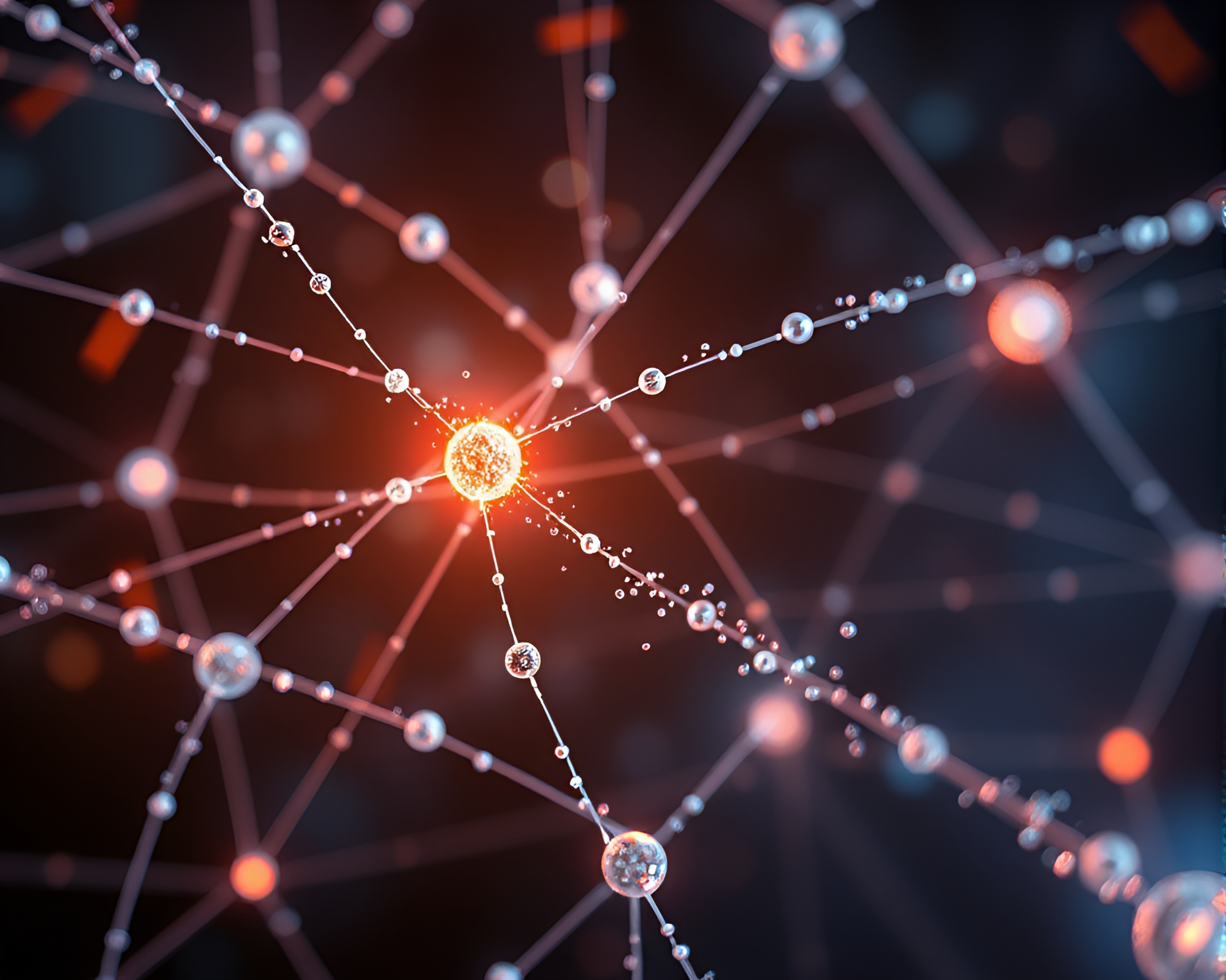 Mesmerizing Quantum Entanglement Web Displaying Photorealistic Detail – free AI stock image