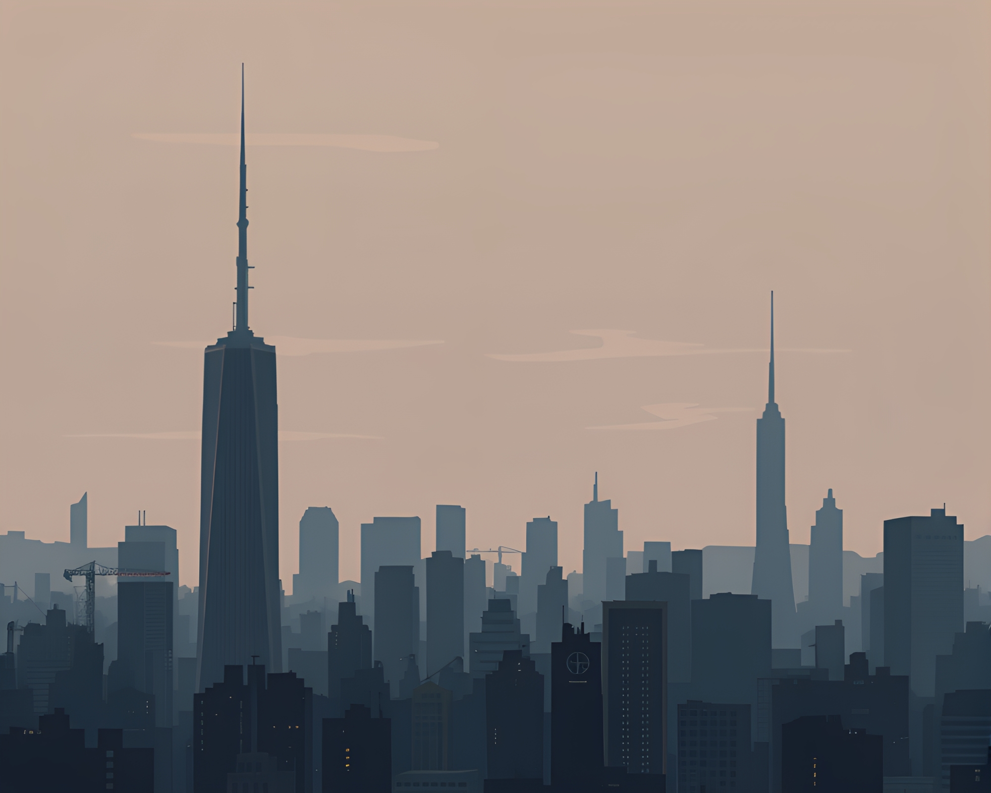 Pastel Pixel Art Metropolis at Dusk – free AI stock image