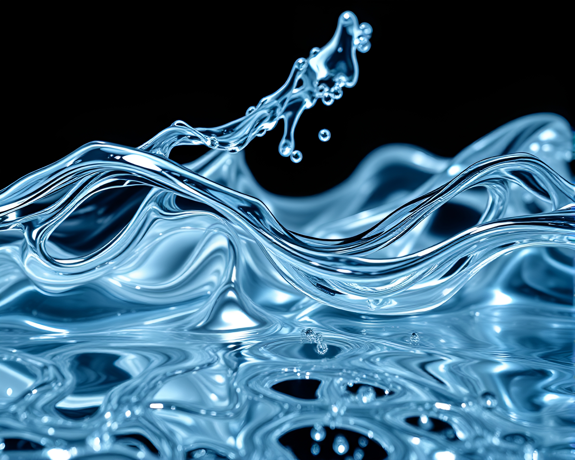 Mesmerizing Kinetic Sculpture: Liquid Mercury Flowing Like River – free AI stock image