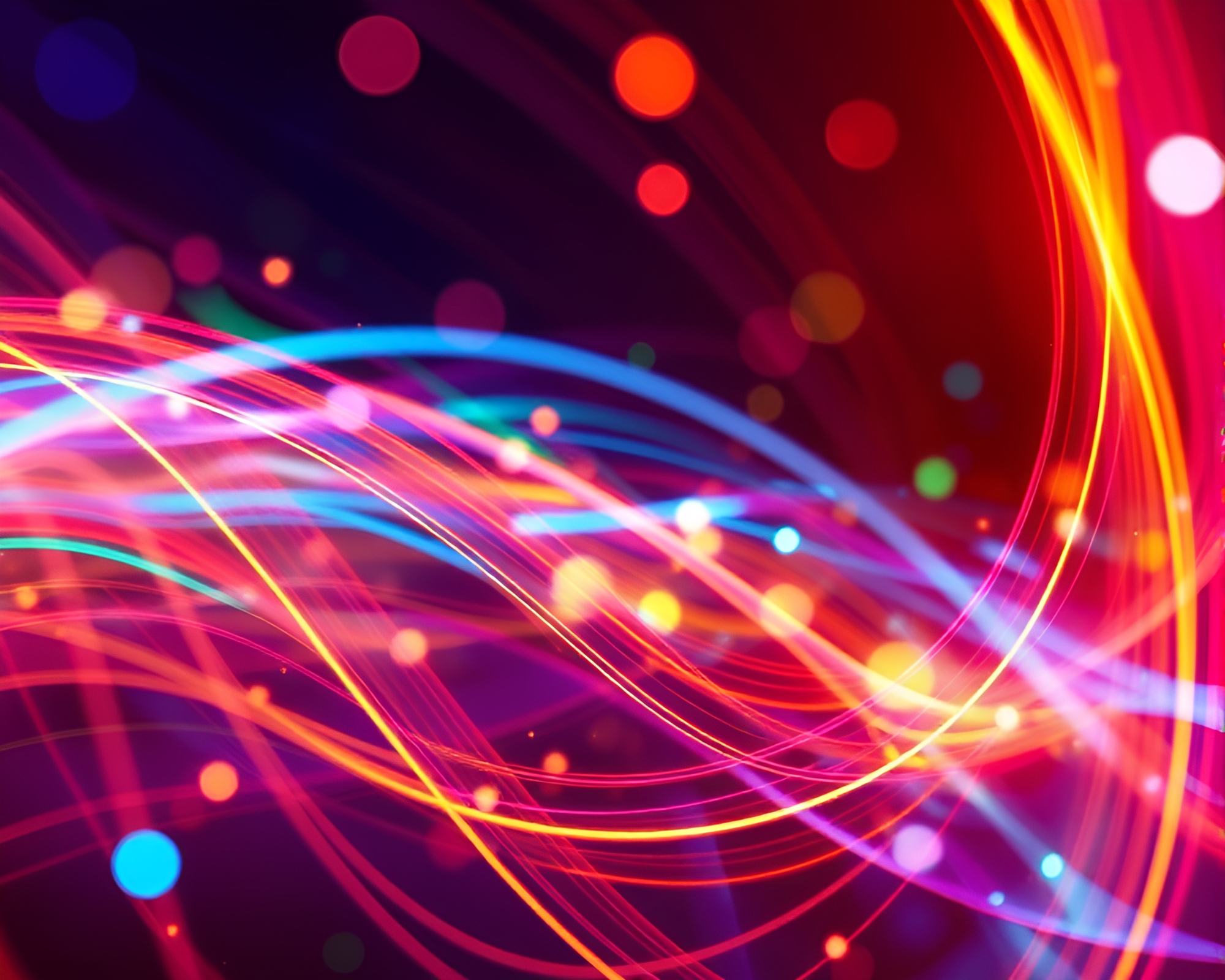Vibrant Kinetic Light Trails Vector Illustration Artwork – free AI stock image