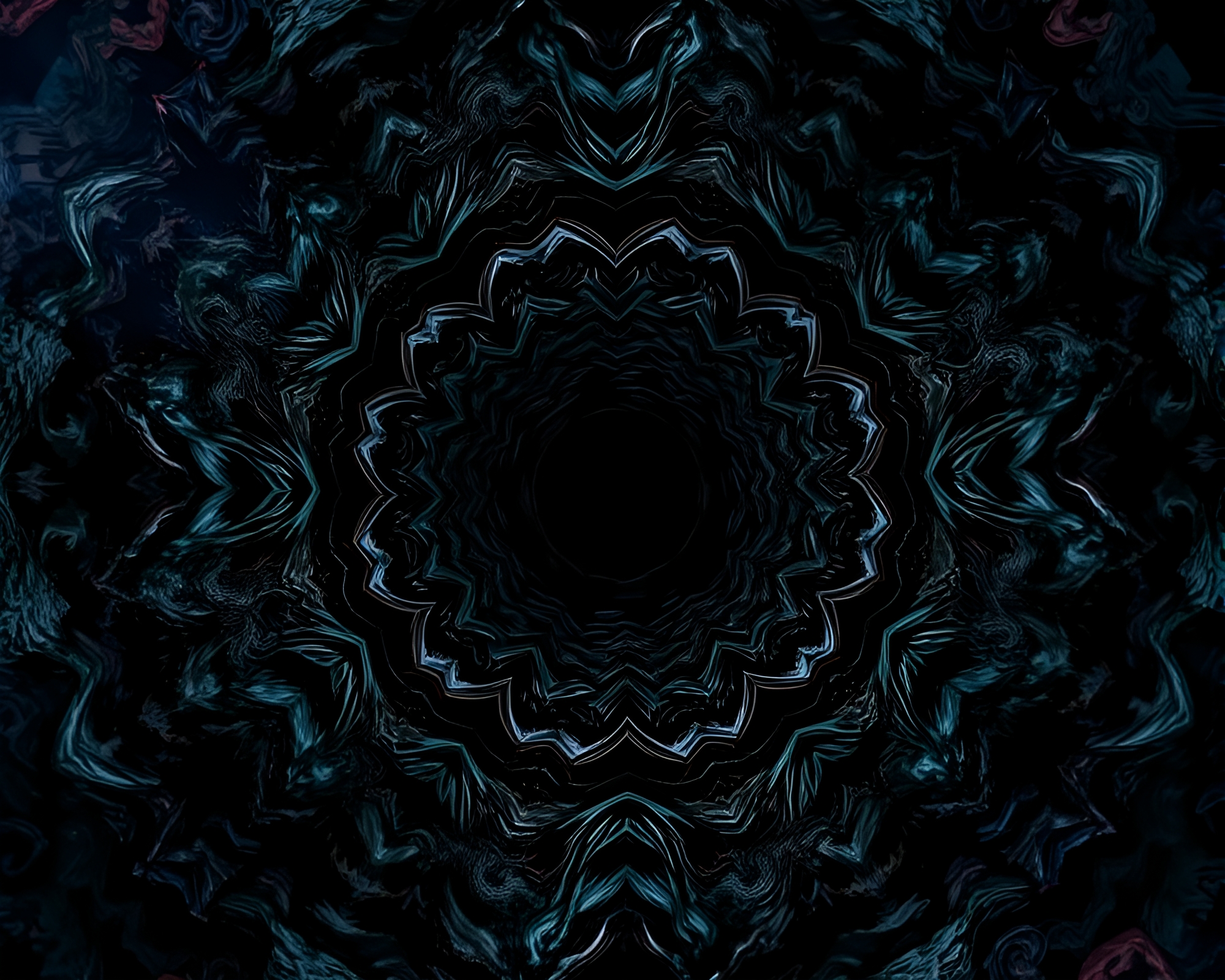 Surreal Kaleidoscopic Dimension with Ominous Swirling Patterns – free AI stock image