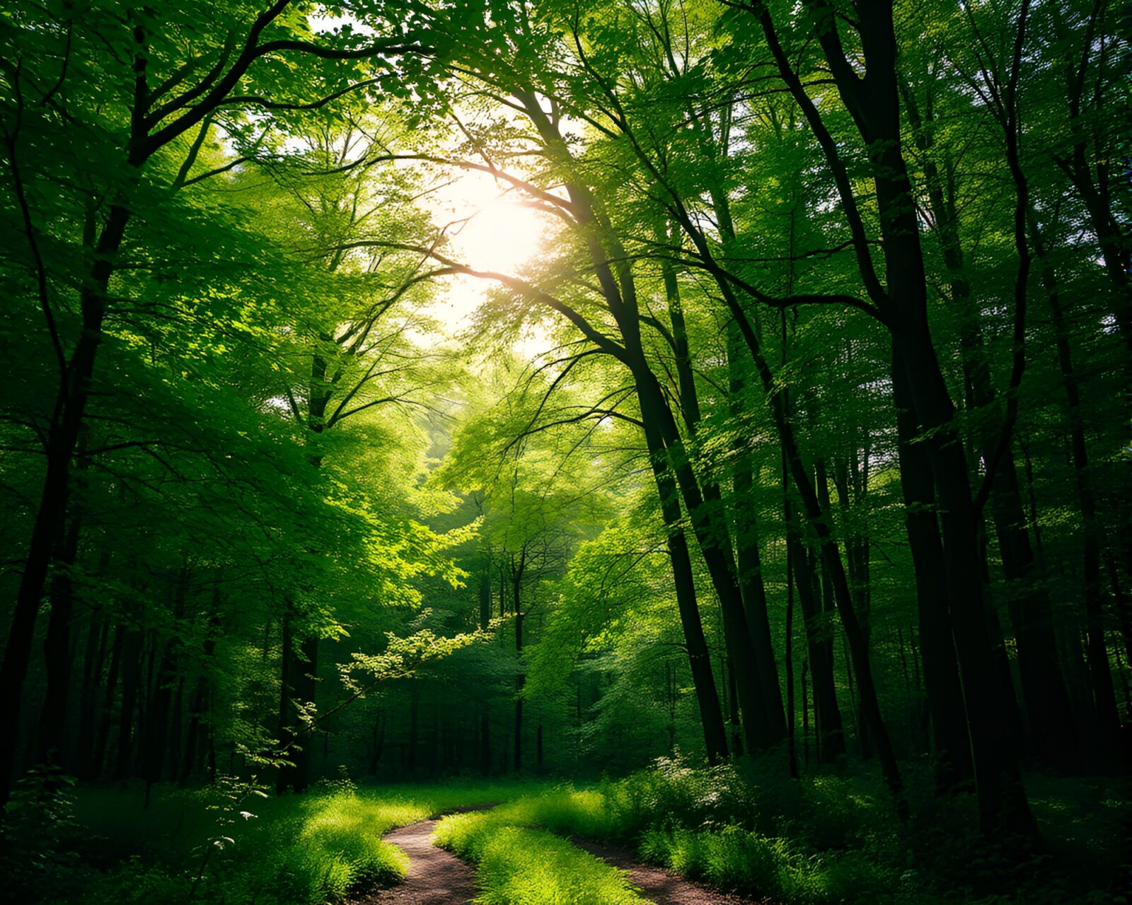 Sunlight filtering through leaves create wistful watercolor effect