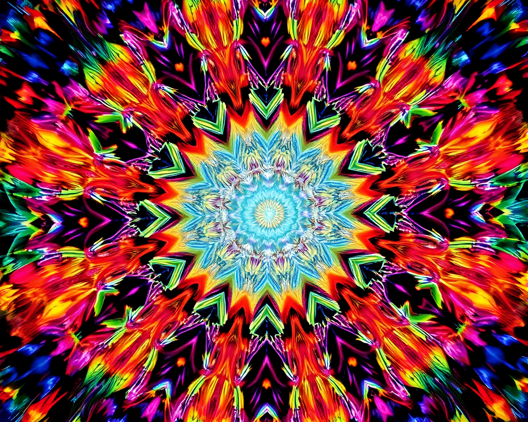 Vibrant Pop Art Patterns in Kaleidoscopic Dimension – free AI stock image
