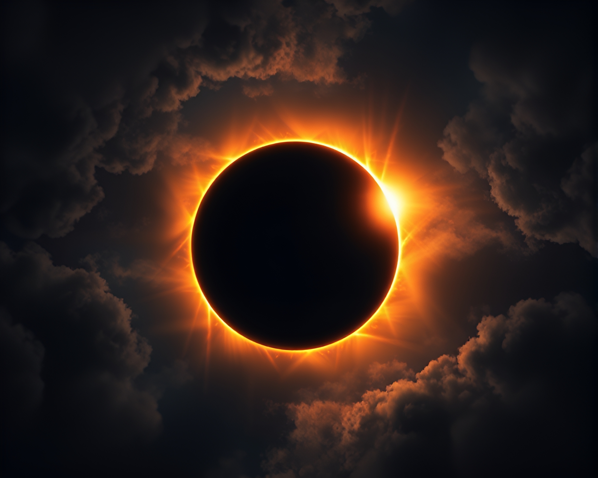 Captivating Solar Eclipse in Stunning Photorealistic CGI – free AI stock image