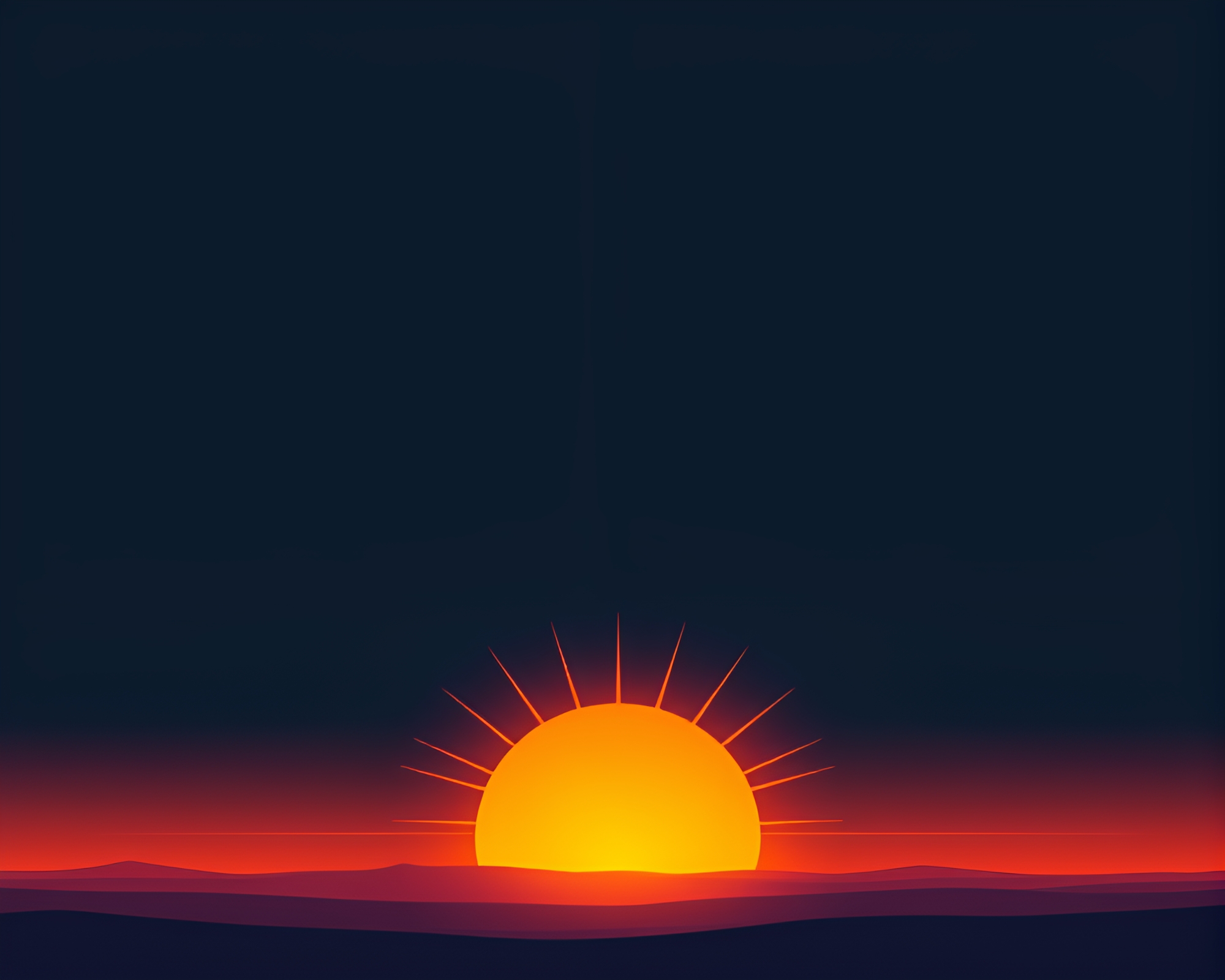 Minimalistic graphic design of mesmerizing solar flare – free AI stock image