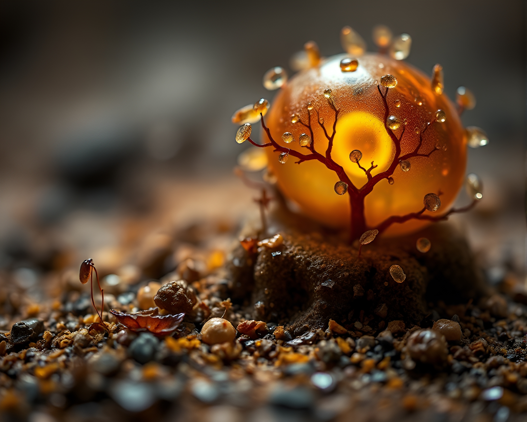 Intricate Macro Photograph Reveals Mysterious World of Details – free AI stock image