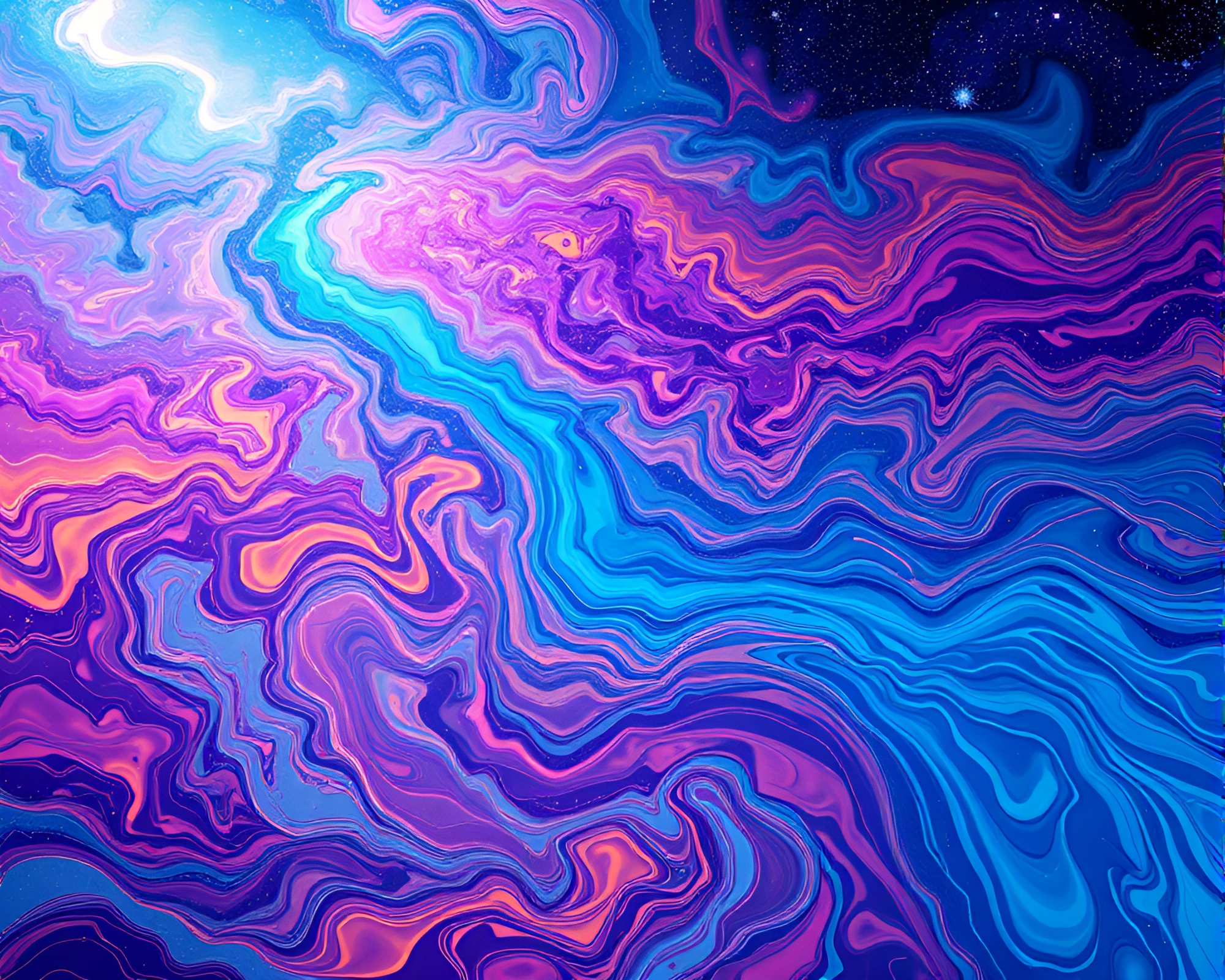 Mesmerizing Cosmic River of Liquid Mercury Graphic Design – free AI stock image