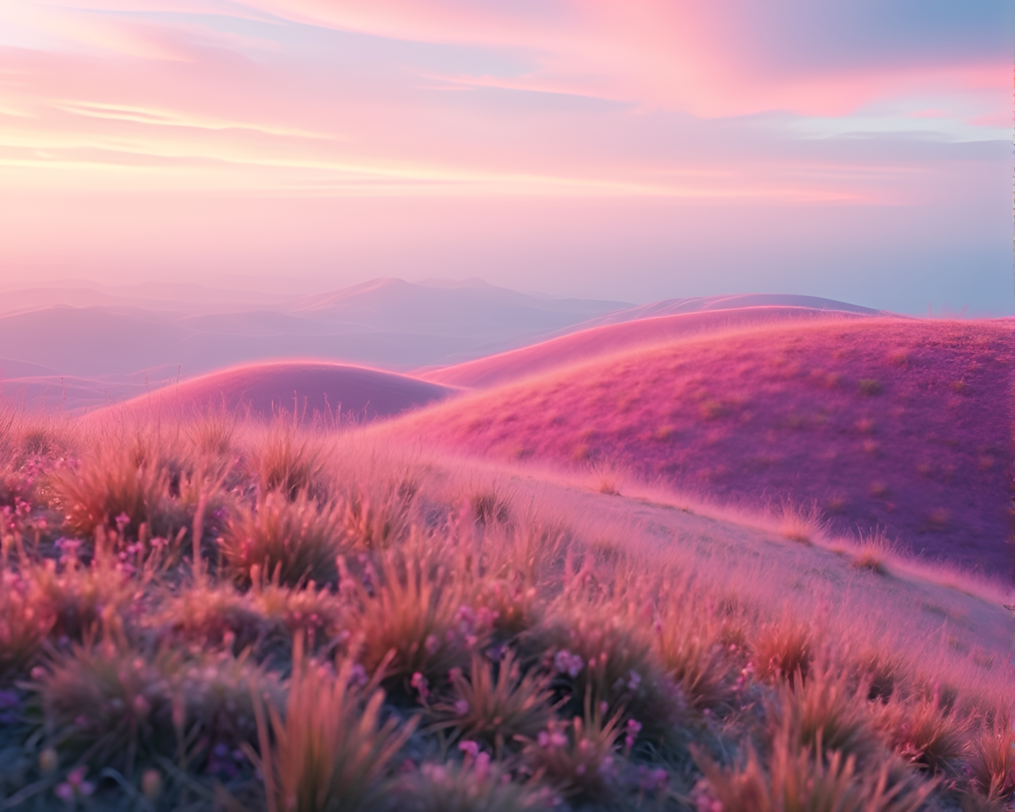 Ethereal Landscape in Surreal Style – free AI stock image