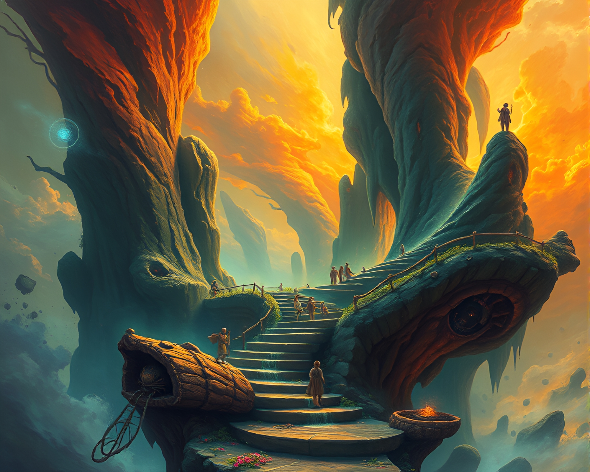 Captivating Fantasy Illustration with Vibrant Colors – free AI stock image