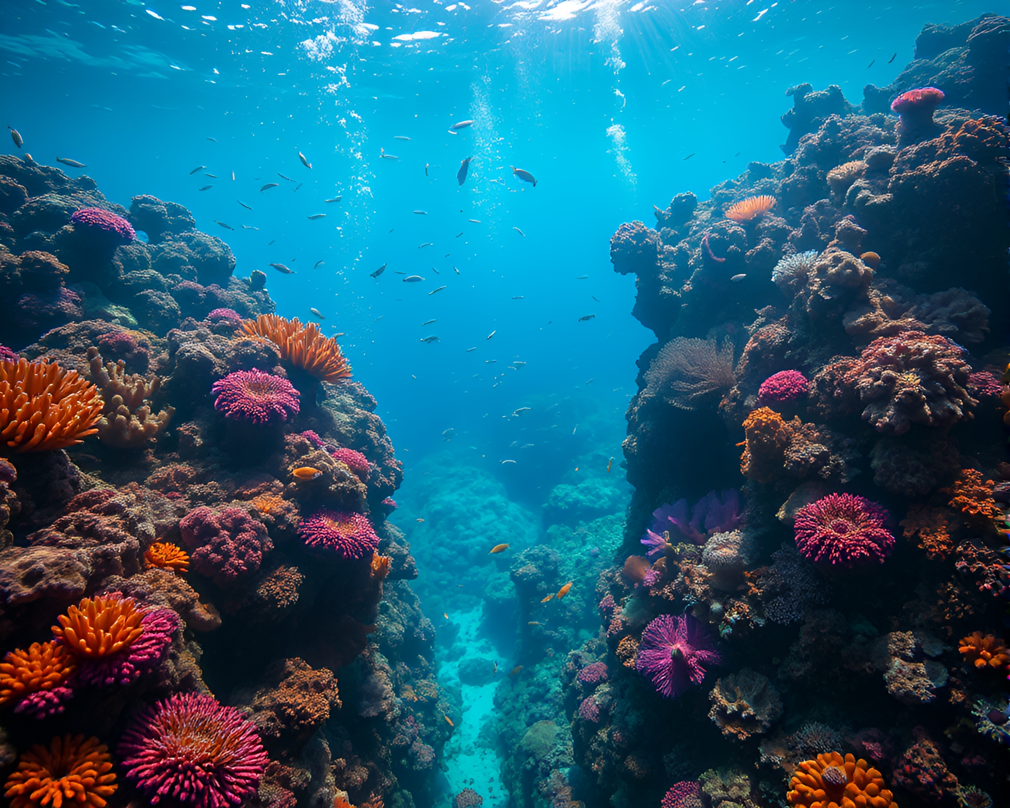 Enchanted Underwater Fantasy World Exploration – free AI stock image