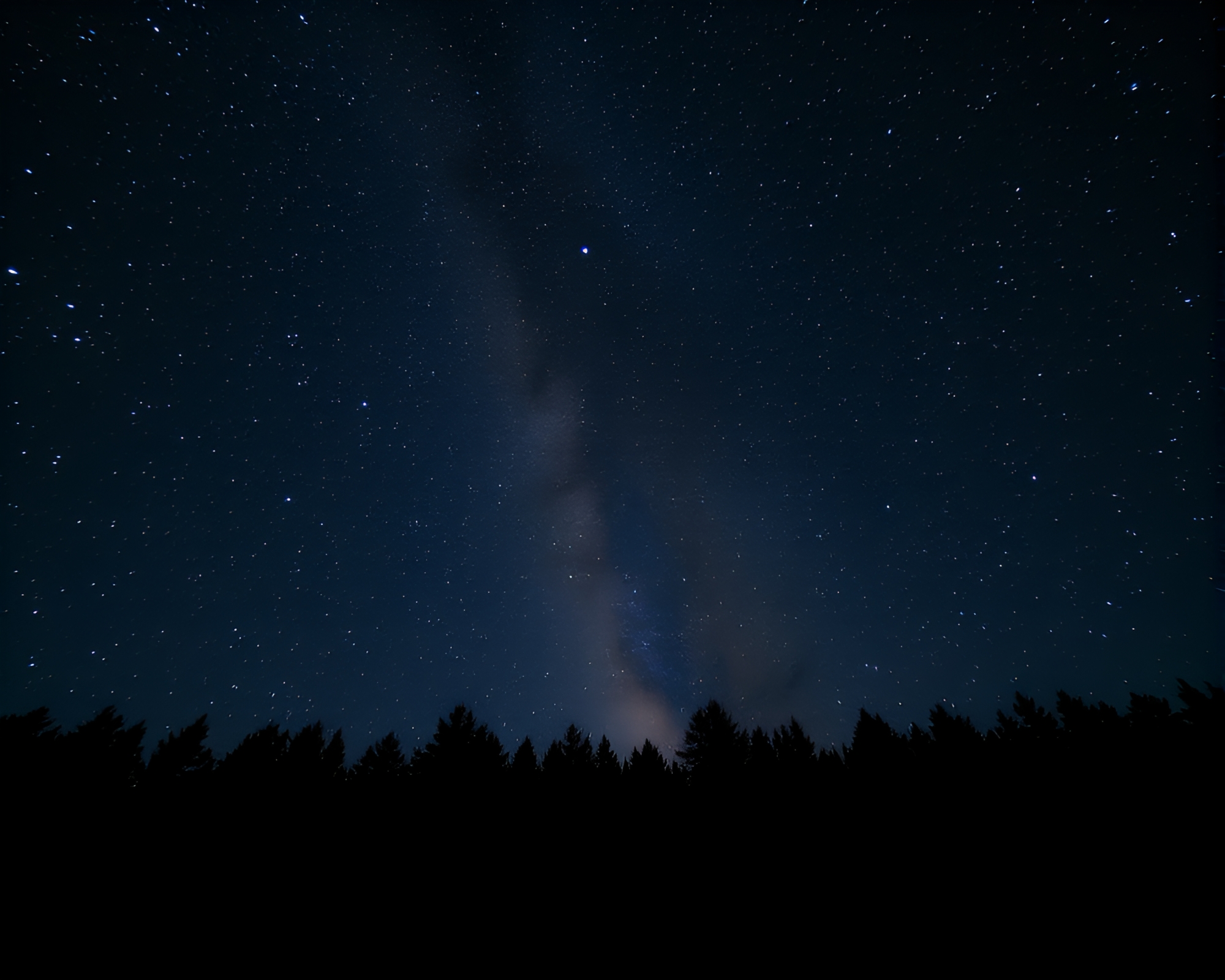 Dark Night Sky with Shimmering Stars – free AI stock image