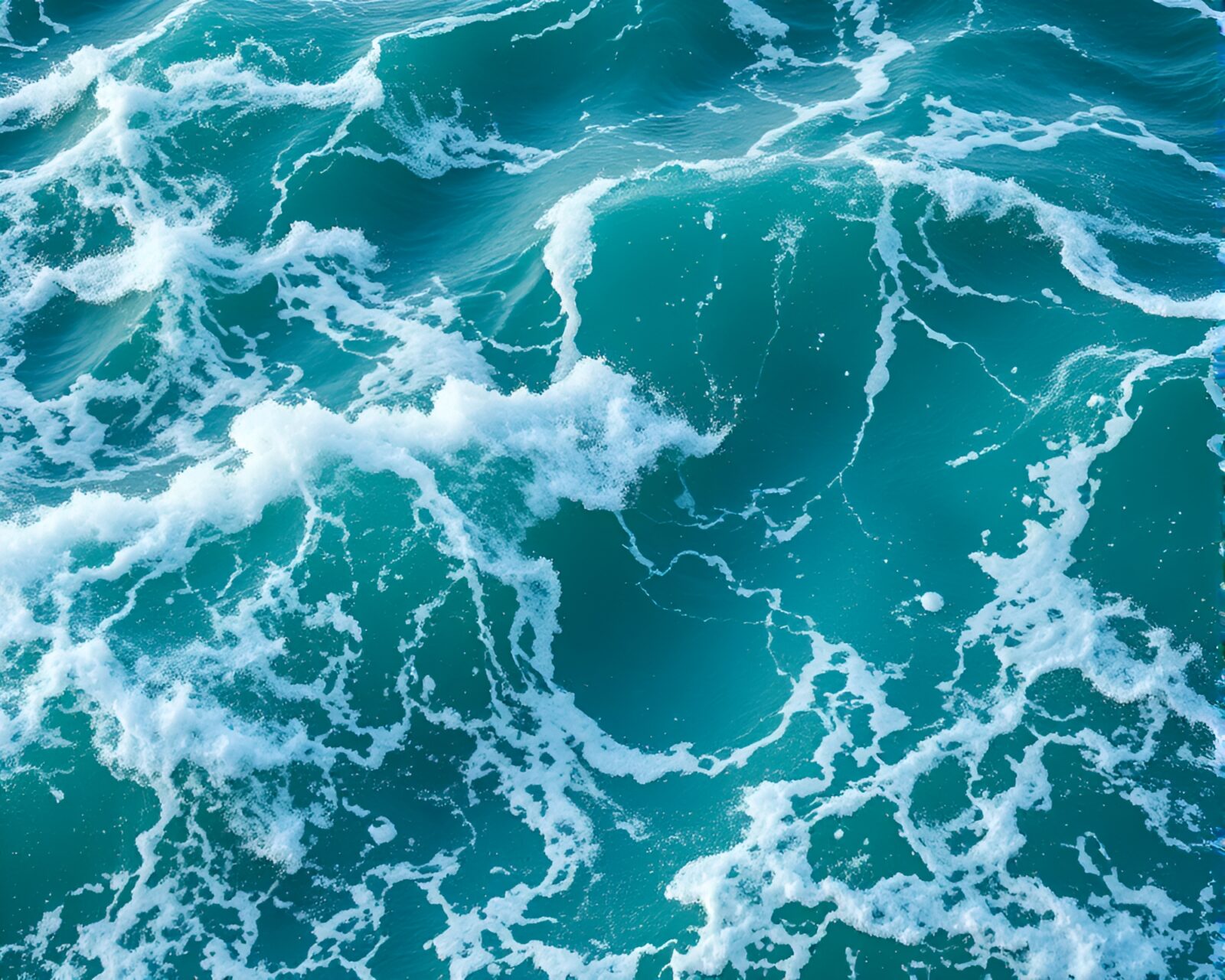 Dynamic and colorful waves in a lively scene