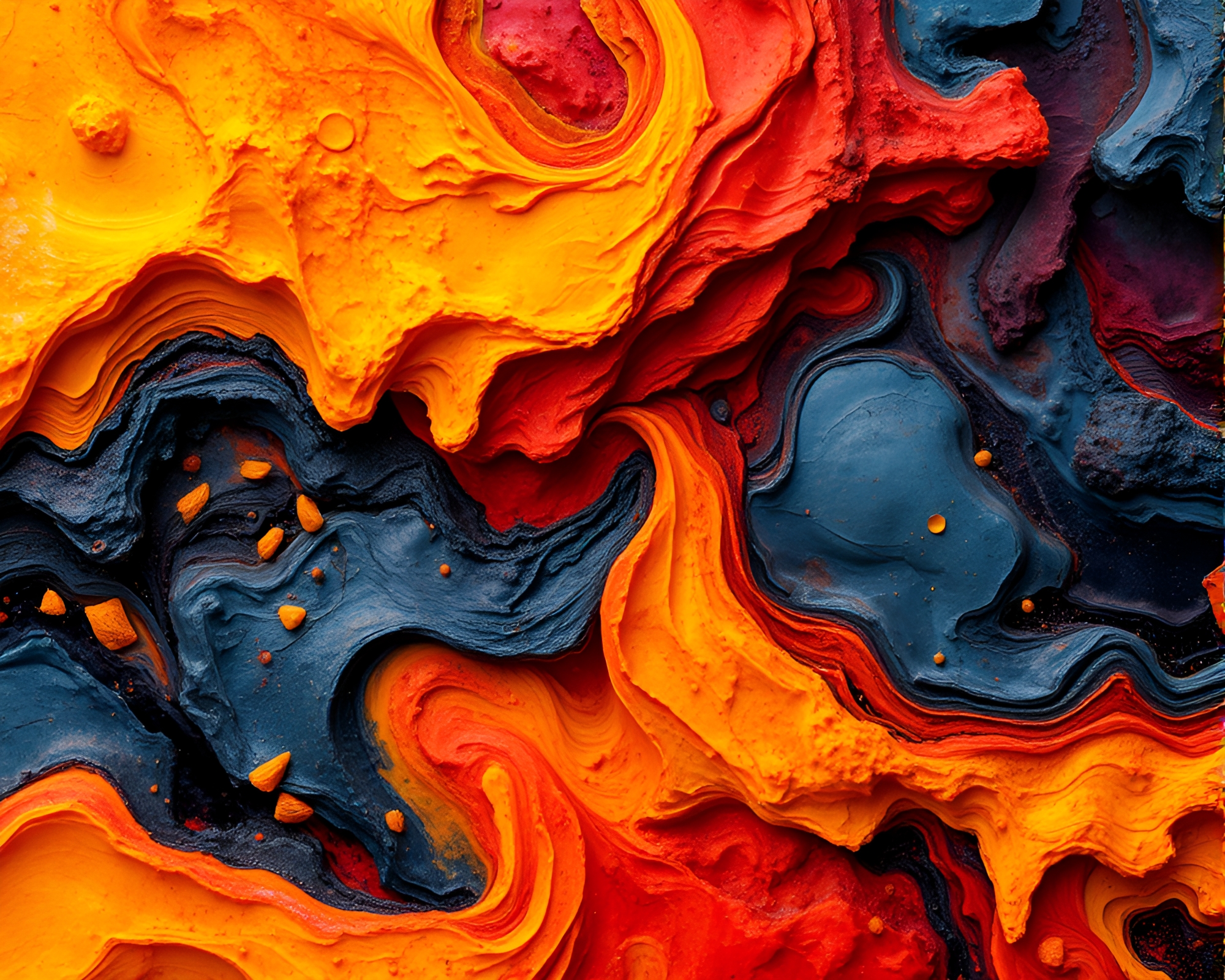 Vibrant Abstract Artwork with Textured Details – free AI stock image